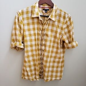 Mustard-Yellow Button Up Shirt Tommy Hilfiger